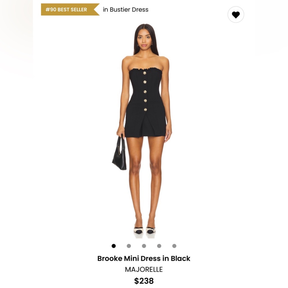 MAJORELLE Brooke Mini Strapless Dress